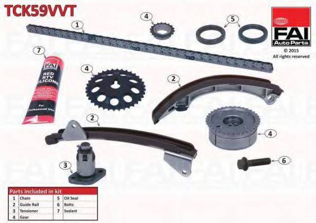 Цепь ГРМ, комплект TCK59VVT FAI