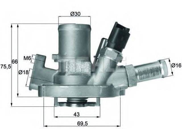 Авто термостат TI15180 MAHLE