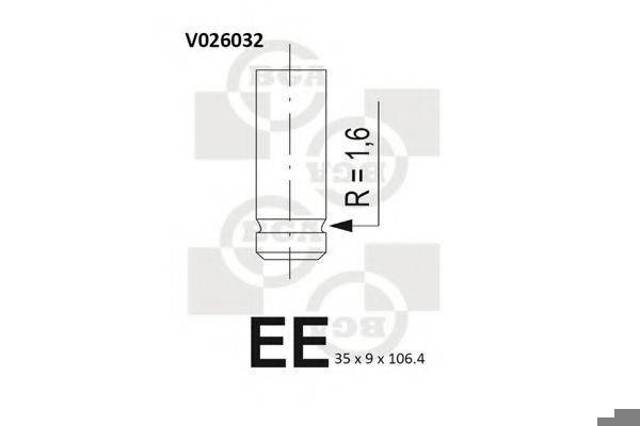 BGA V026032 Клапан выпускной в наличии Черновцы