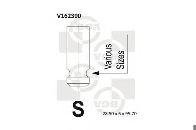 V162390 Клапан впускной купить Полтава
