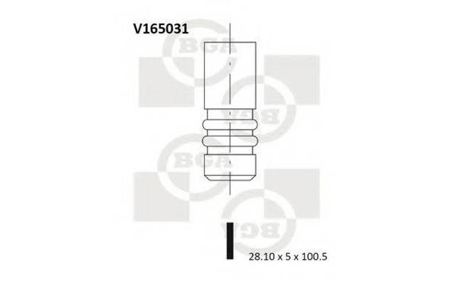 V165031 Клапан выпускной купить Каменское