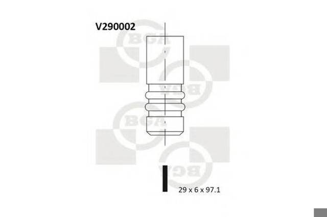 V290002 BGA Впускной клапан купить в Львов
