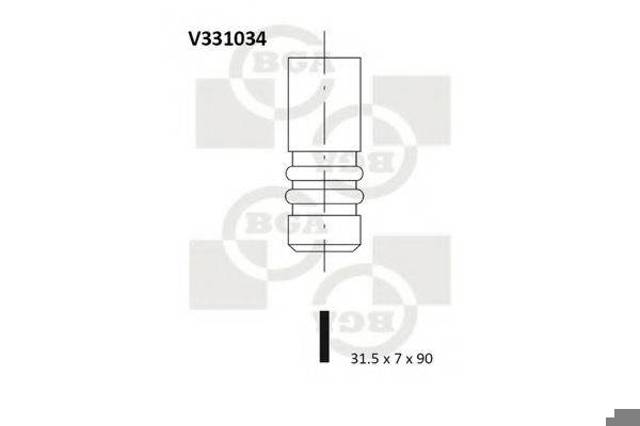 BGA V331034 Выпускной клапан в наличии Чернигов