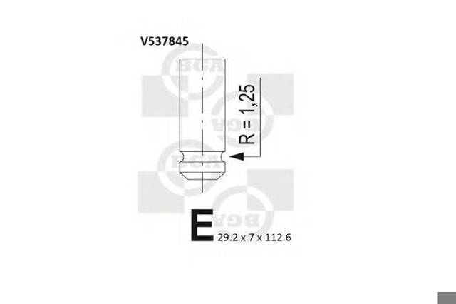 BGA V537845 Клапан выпускной в наличии Сумы