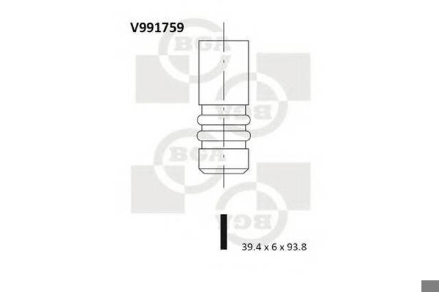 V991759 Впускной клапан купить Кривой Рог
