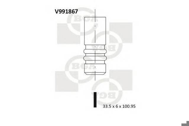 BGA V991867 Впускной клапан в наличии Винница