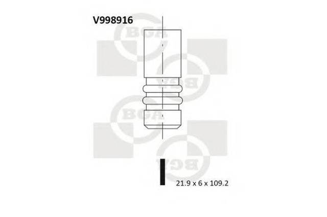 V998916 Клапан впускной купить Хмельницкий
