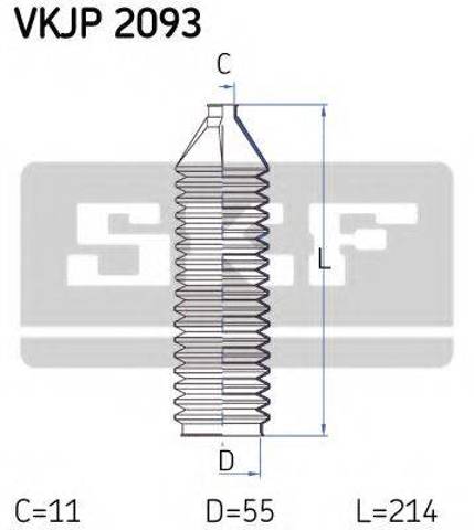 VKJP2093 SKF Пыльник рулевого механизма (рейки) купить в Каменское