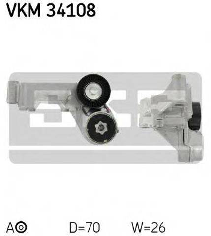 Натяжная планка поликлинового ремня VKM34108 SKF