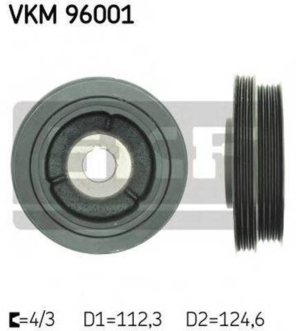 Демпфер коленвала VKM96001 SKF
