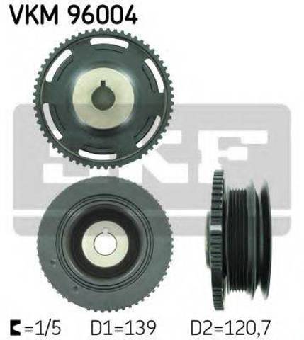 Шкив-демпфер коленвала VKM96004 SKF