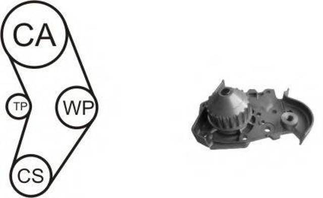 ГРМ ремни, комплект WPK157801 AIRTEX