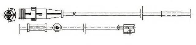 WS0255A QUICK BRAKE Датчик износа тормозных колодок передний купить в Запорожье