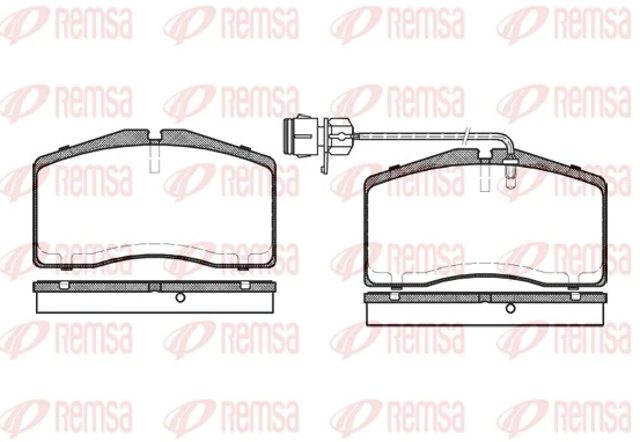 REMSA 044812 Передние тормозные колодки в наличии Винница