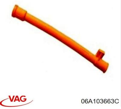 06A103663C VAG Направляющая индикатора уровня масла в двигателе купить в Черкассы