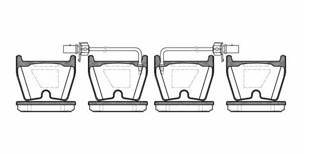 REMSA 089602 Колодки тормозные передние дисковые в наличии Кривой Рог