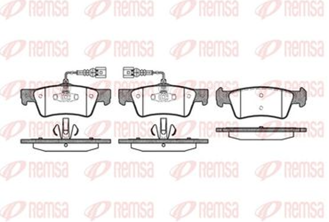 REMSA 118702 Колодки тормозные задние дисковые в наличии Каменское