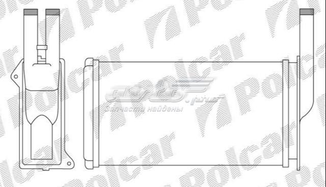 Радиатор печки (отопителя) 3214N81 POLCAR