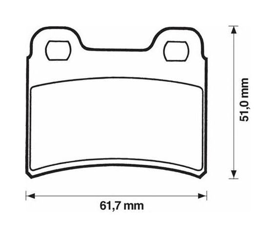 Колодки на тормоз задний дисковый 571850J BENDIX