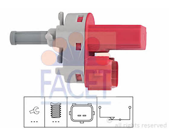 FACET 71171 Датчик включения сцепления  в наличии Кривой Рог