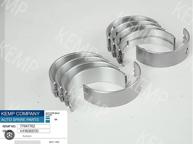 Коренные вкладыши коленвала комплект (STD) 77647762 KEMP