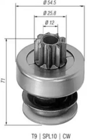 AMB0061 MAGNETI MARELLI Бендикс стартера купить в Николаев