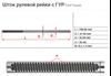 Вал/шток рулевой рейки FO222C MS GROUP