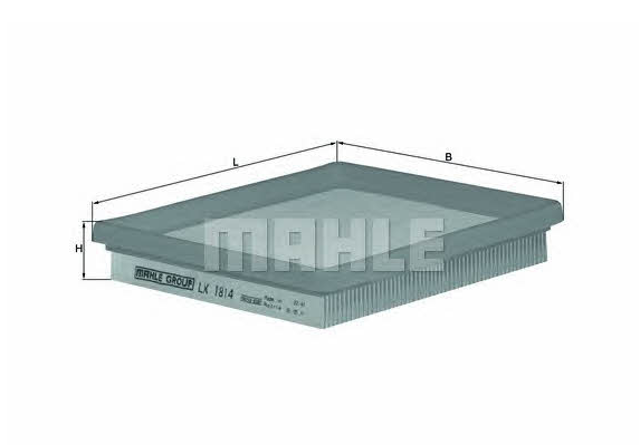 Фильтр воздушный LX1814 MAHLE