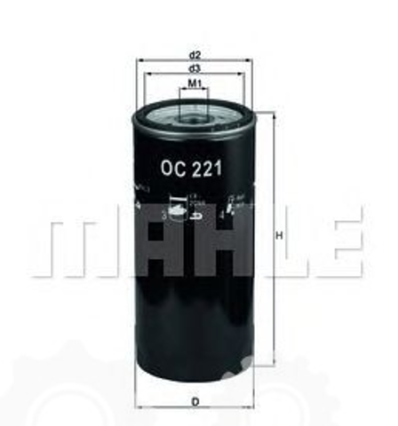 Фильтр масляный ДВС OC221 MAHLE