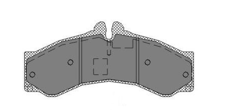 Колодки передние SP132 SCT
