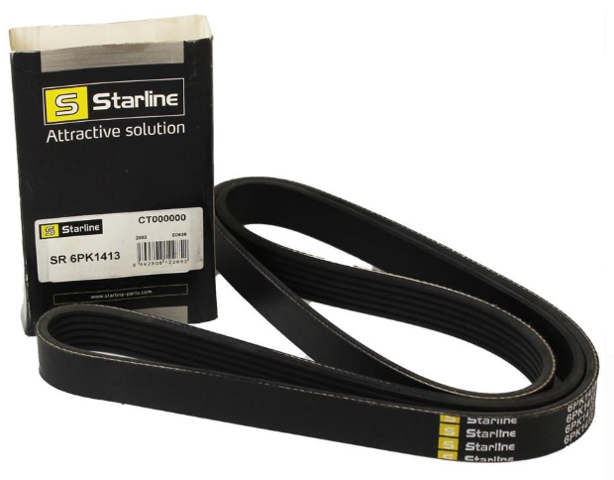 Клиновый ремень SR6PK1413 STARLINE