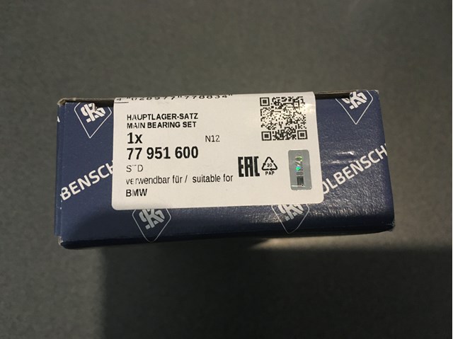 KOLBENSCHMIDT 77951600 Вкладыши коленвала коренные, комплект, стандарт (STD) в наличии Николаев
