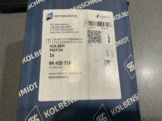 Поршень в комплекте на 1 цилиндр, 1-й ремонт (+0,25) 94428710 KOLBENSCHMIDT
