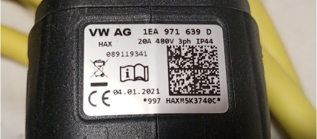 1EA971639D Кабель для зарядки электромобиля купить Павлоград