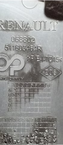 511803464R RENAULT Заглушка буксировочного крюка купить в Павлоград