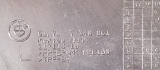 BMW 51757340861 Защита бампера переднего левая в наличии Ровно