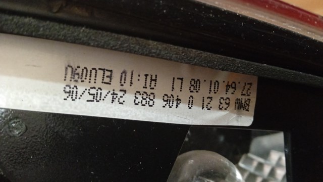 BMW 63210406883 Фонарь задний левый внутренний в наличии Полтава