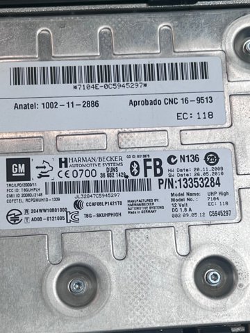 13353284 OPEL Блок управление Bluetooth купить в Ужгород