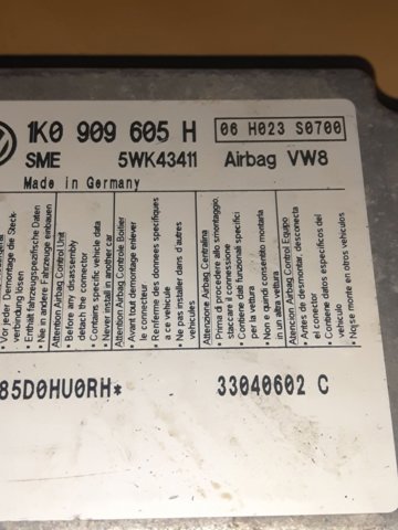 Блок управления airbag 1K0909605H VAG