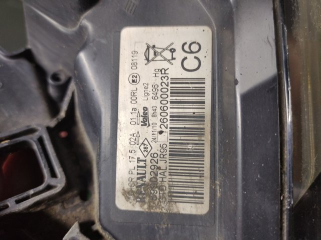 260600023R RENAULT Левая фара купить в Ровно