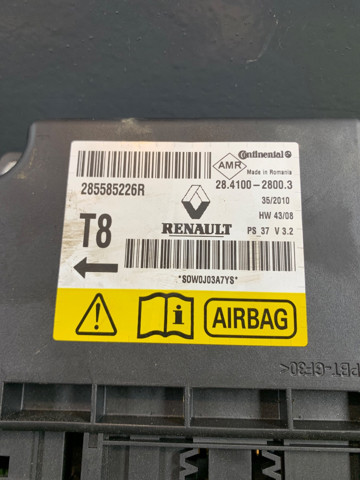 285585226R RENAULT Модуль-процессор управления подушкой безопасности (ЭБУ AIRBAG) купить в Ужгород