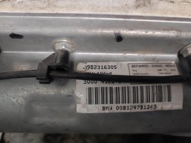 3982316305 BMW Подушка безопасности (AIRBAG) пассажирская купить в Тернополь