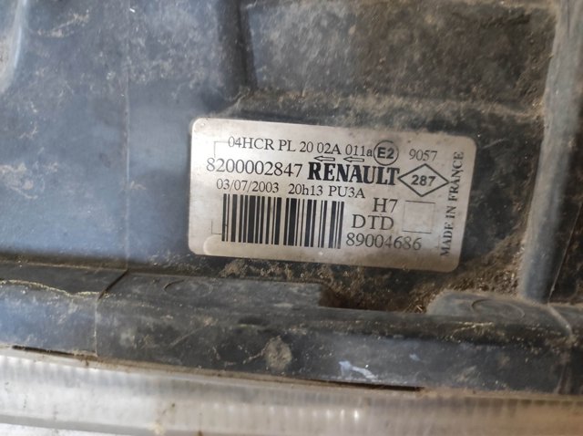 8200002847 RENAULT Правая фара купить в Ровно