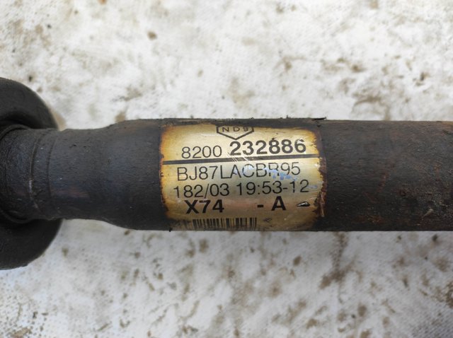 RENAULT 8200232886 Полуось (привод) передняя левая в наличии Сумы