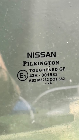 NISSAN 823019U000 Стекло двери задней левой в наличии Николаев