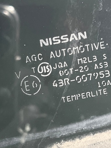 NISSAN 82301JG10E Стекло двери задней левой в наличии Житомир
