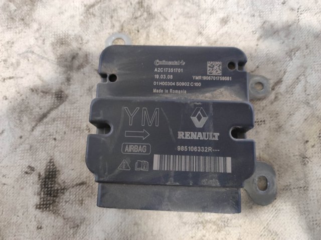 Блок управления airbag 985106332R RENAULT