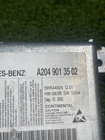 MERCEDES A2049013502 Модуль-процессор управления подушкой безопасности (ЭБУ AIRBAG) в наличии Чернигов
