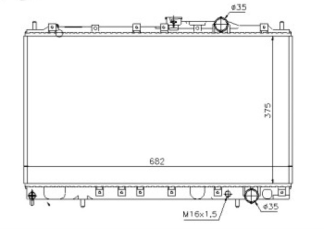 Радиатор MB660566 КИТАЙ