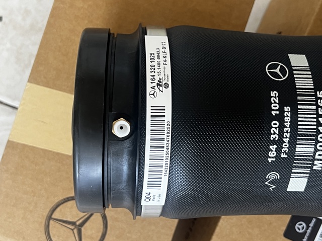 MERCEDES 1643201025 Пневмоподушка (пневморессора) моста заднего в наличии Винница